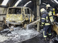 Werkstatt durch Brand in Schömberg zerstört